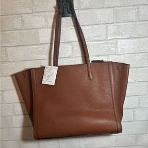 Banana republic pebbled leather factory sample tote bag